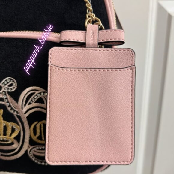 Juicy Couture‎ Lovers Club Liquorice Pink Dia Backpack NWT main image 8